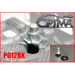 6MIK - SUPPORT CARROSSERIE AVANT OPTIMA SUR SILENT BLOC NOIR PO12BK 