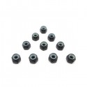 T-WORK'S - ECROU NYLSTOP M3 ALU NOIR (10PCS) TASS-3LNBK