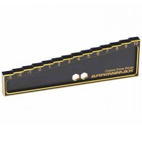 ARROWMAX - JAUGE DE DROOP -3 A 10 MM POUR 1/8 & 1/10 CARS (20MM) BLACK GOLDEN AM171013