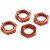 KYOSHO - SERRATED 1:8 WHEEL NUTS (4) - RED IFW472R