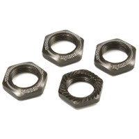 KYOSHO - SERRATED 1:8 WHEEL NUTS (4) - GUN METAL IFW472GM