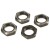 KYOSHO - SERRATED 1:8 WHEEL NUTS (4) - GUN METAL IFW472GM