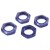 KYOSHO - SERRATED 1:8 WHEEL NUTS (4) - BLUE IFW472BL