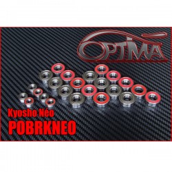 6MIK - KIT ROULEMENTS ETANCHE OPTIMA COMPLET POUR KYOSHO NEO (24PCS)