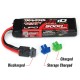 TRAXXAS - CONNECTEUR INDICATEUR DE CHARGE BATTERIE VERT (4) / BLEU (4) / GRIS (4) 2943