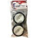 SCHUMACHER - CUT STAGGER PRE-MOUNTED 2.2" 2WD FRONT CARPET TIRES (WHITE) (2) YELLOW U6801