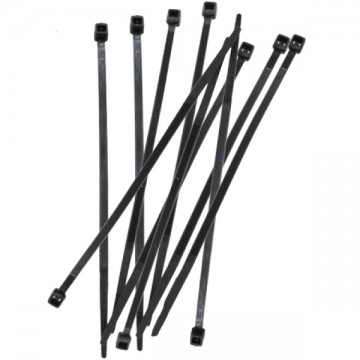 FASTRAX - BLACK 200MM X 2.5MM NYLON CABLE TIES (10PCS) FAST106BK