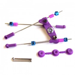 FASTRAX - PRE-ASSEMBLED THROTTLE/BRAKE LINKAGE SET PURPLE FAST440P