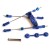 FASTRAX - PRE-ASSEMBLED THROTTLE/BRAKE LINKAGE SET BLUE FAST440B