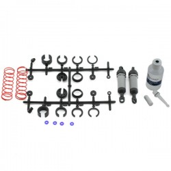 TRAXXAS - AMORTISSEURS AVANT GRIS LONGS COMPLETS (2) 3760A