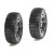 MEDIAL PRO TIRES VIPER 2.2 MOUNTED ON TITAN 2.2 BLACK WHEELS FRONT (2PCS) TRAXXAS MP-5315