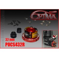 6MIK - OPTIMA 4 SHOES CLUTCH SET 32MM RED POCS432R