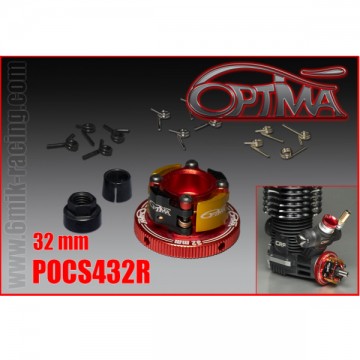 6MIK - OPTIMA 4 SHOES CLUTCH SET 32MM RED POCS432R