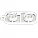 KYOSHO - WHEELS SET WHITE MINI-Z MR02-MR03 - NARROW 2.5 OFFSET (2) MZH131W-N25