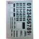 MATRIXLINE - NUMBER DECAL SHEET - BLACK A002BK