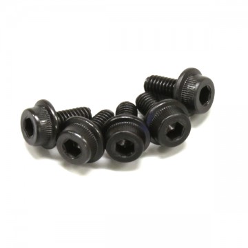 KYOSHO - METALLIC FLANGED CAP SCREW 4X8MM (5) 1-S24008F