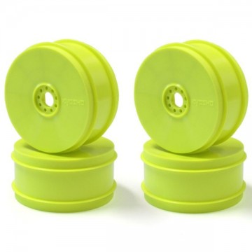 KYOSHO - WHEEL INFERNO MP9 TKI4 (4) YELLOW-HARD IFH006KY-H