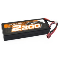 KONECT - BATTERIE LIPO 7.4V 2200MAH 25CC 2S1P (SLIM PACK DEAN) KN-LP2S2200