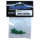 FASTRAX - CLIPS DE CARROSSERIE 1/10 VERT METALLIQUE (8PCS) FAST212MG