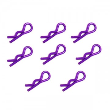 FASTRAX - CLIPS DE CARROSSERIE 1/10 VIOLET METALLIQUE (8PCS) FAST212MP