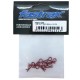 FASTRAX - METALIC RED SMALL CLIPS FAST212MP