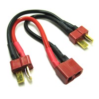 ETRONIX - DEANS 2S BATTERY HARNESS FOR 2 PACKS IN SERIES 14AWG SILICINE ET0707