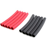 TEAM CORALLY - GAINE THERMO 6.4MM - ROUGE + NOIR - 10 PCS C-50223