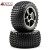 TRAXXAS - ALIAS 2.2 REAR PRE-MOUNTED TIRES (2) (BANDIT) (BLACK CHROME) STANDARD 2470A