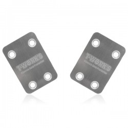 T-WORK'S - SABOT DE PROTECTION CHASSIS INOX ARRIERE KYOSHO MP9 (2PCS) TO-220-K