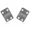 T-WORK'S - SABOT DE PROTECTION CHASSIS INOX ARRIERE KYOSHO MP9 (2PCS) TO-220-K