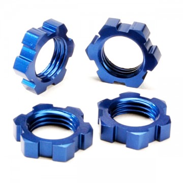 TRAXXAS - WHEEL NUTS SPLINED 17MM (BLUE-ANODIZED) (4) 5353