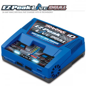 TRAXXAS - CHARGEUR DOUBLE RAPIDE EZ-PEAK LIVE AC LIPO/NIMH 200W 2973G