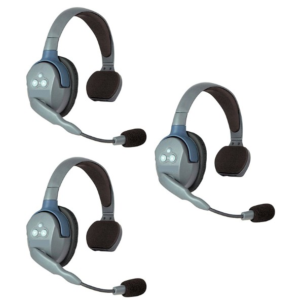 EARTEC CASQUE DE COMMUNICATION UltraLITE 2 PERSONNES (3 CASQUES,  BATTERIE/CHARGEUR) UL3S