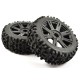 FASTRAX - 1:8 MAZE BLOCK MOUNTED ON 8-SPOKE BLACK (PR) FAST1005B