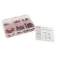 HOBBYTECH - WASHER SET AND ANODIZED ALU NUT RED (60PCS) HT-525010R