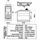 KONECT - DIGITAL SERVO 32KG 0.10S METAL GEARS RACING SERIE KN-3210HVRX