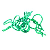 HOBBYTECH - CLIPS DE CARROSSERIE 1/10EME VERT METALLISE (10PCS) HT-501381V