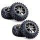 KYOSHO - KC TYRES ON NEO 3.0 WHEELS GUN METAL (4) *UNPACKAGED* IFTH004GMKC