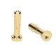 TEAM ORION - GOLD PLUG 4MM MALE (2) LOW PROFILE ORI40055