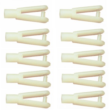 MULTIPLEX - PLASTIC CLEVIS 19 MM, 10 PCS 713196