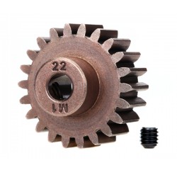 TRAXXAS - HARDENED STEEL MOD 1.0 PINION GEAR W/5MM BORE (22T) 6495X