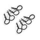 FASTRAX - CLIPS DE CARROSSERIE NOIR METALLIQUE (8PCS) FAST213BK