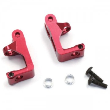 KYOSHO - ALUMINUM FRONT HUB CARRIER - Mini-Z BUGGY (RED) MBW018R