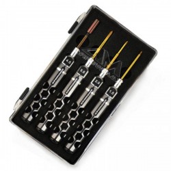 ARROWMAX - SET D'OUTILS MINIATURES MANCHE NID D'ABEILLE (4 PIECES) AM490910