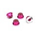 TRAXXAS - NUTS ALUMINUM FLANGED SERRATED (4MM) (PINK-ANODIZED) (4) 1747P