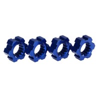 TRAXXAS - HEXAGONES DE ROUES ALU ANODISES BLEU (4) 7756X