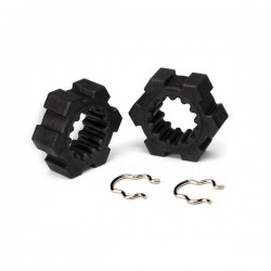 TRAXXAS - HEXAGONES DE ROUES + CLIPS (2) 7756