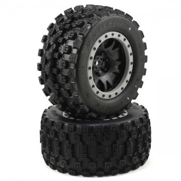 PROLINE - X-MAXX BADLANDS MX43 PRO-LOC PRE-MOUNTED ALL TERRAIN TIRES (MX43) 10131-13