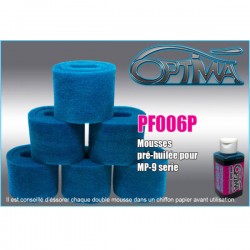 6MIK - PRE-OILS AIR FILTER FOAMS FOR KYOSHO MP9 SERIES PF006P