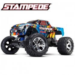 TRAXXAS - STAMPEDE ROCK N'ROLL 4x2 1/10 BRUSHED TQ 2.4GHZ - iD W/O AQ/CH 36054-4